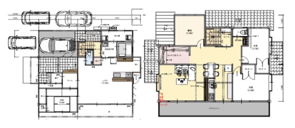 リフォームで戸建ての2階を間取り変更｜福井のリフォーム参考間取り