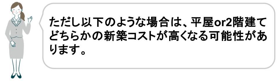 平屋と2階建てのコスト（新築費用、固定資産税など）はどっちが高いのか｜福井・石川｜ノークホームズ