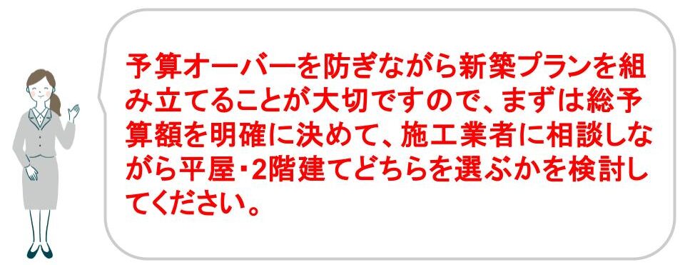 平屋と2階建てのコスト（新築費用、固定資産税など）はどっちが高いのか｜福井・石川｜ノークホームズ