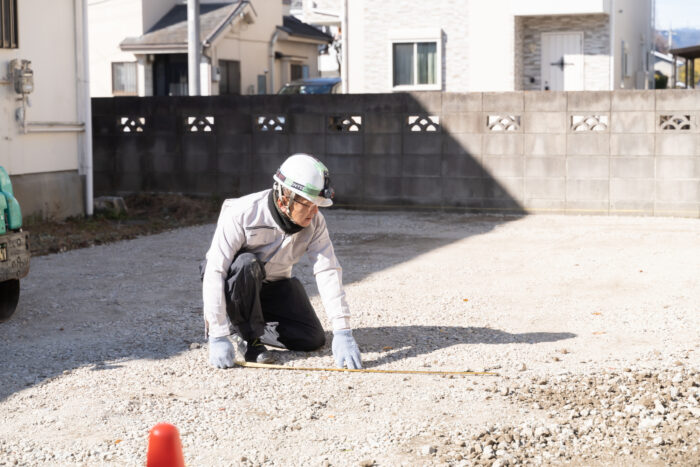 地盤改良工事前の地盤調査