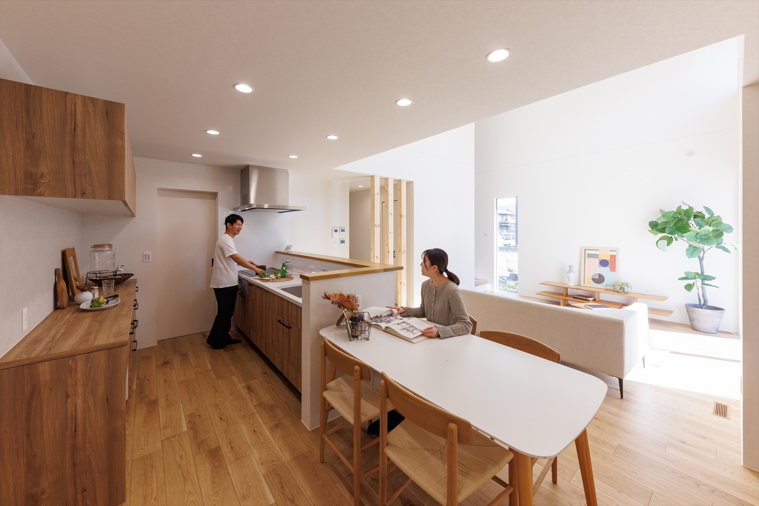 暮らしにフィットする、家事ラク動線の1.5階建て｜福井県越前町注文住宅