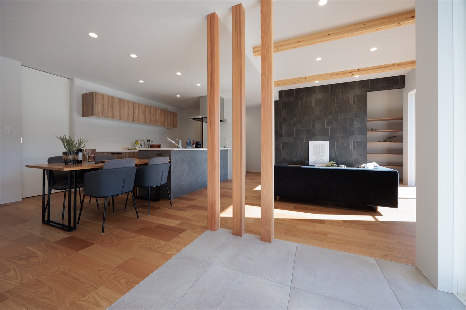 平屋で紡ぐ、家族の時間と効率的な暮らしのカタチ｜福井県大野市注文住宅