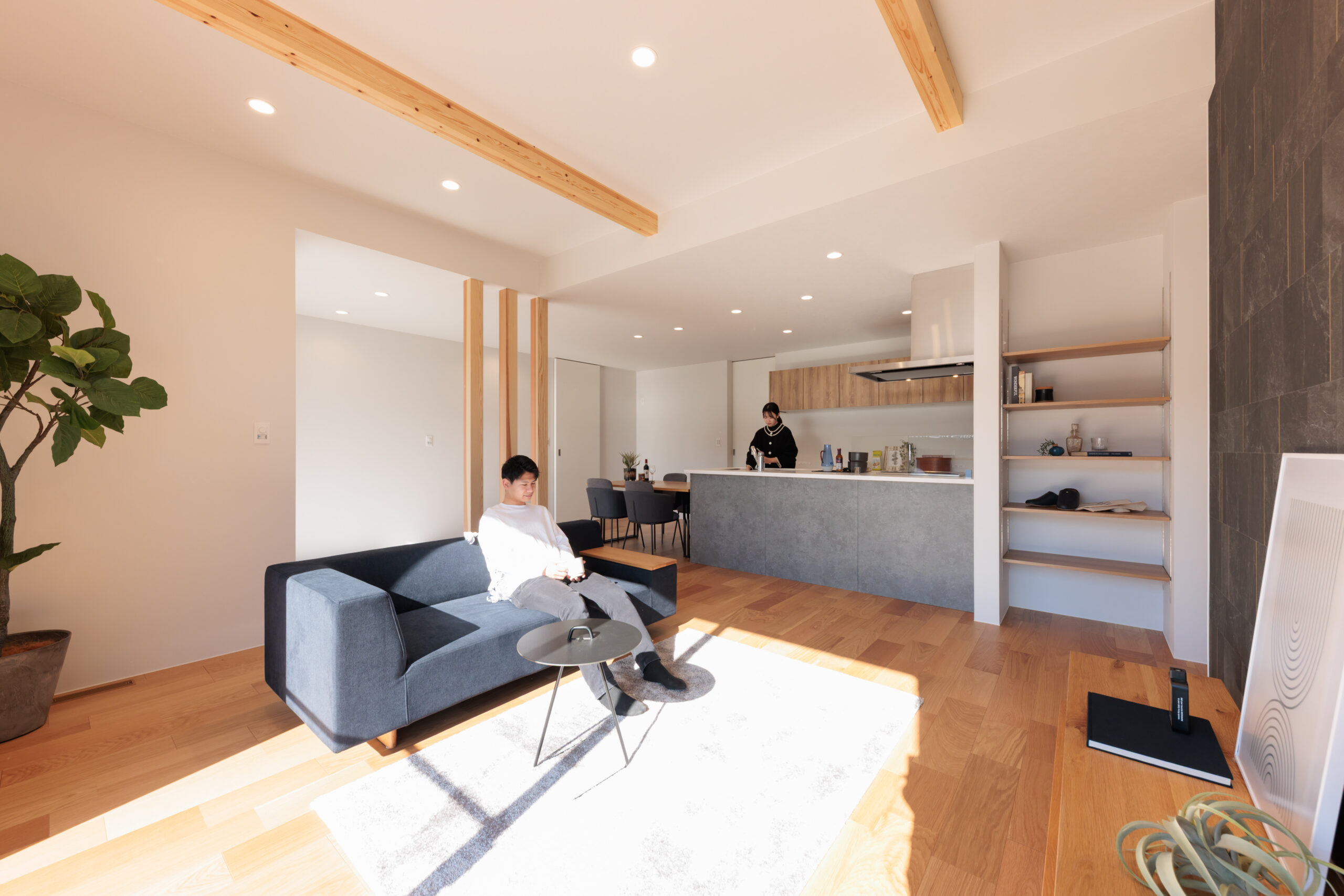 平屋で紡ぐ、家族の時間と効率的な暮らしのカタチ｜福井県大野市注文住宅