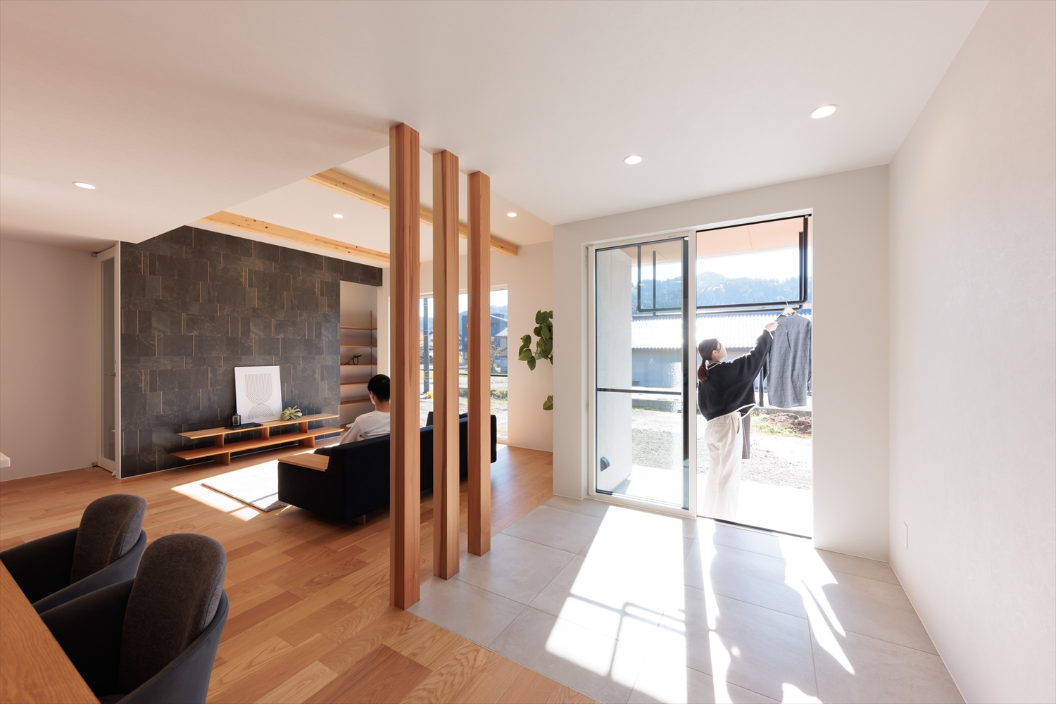 平屋で紡ぐ、家族の時間と効率的な暮らしのカタチ｜福井県大野市注文住宅