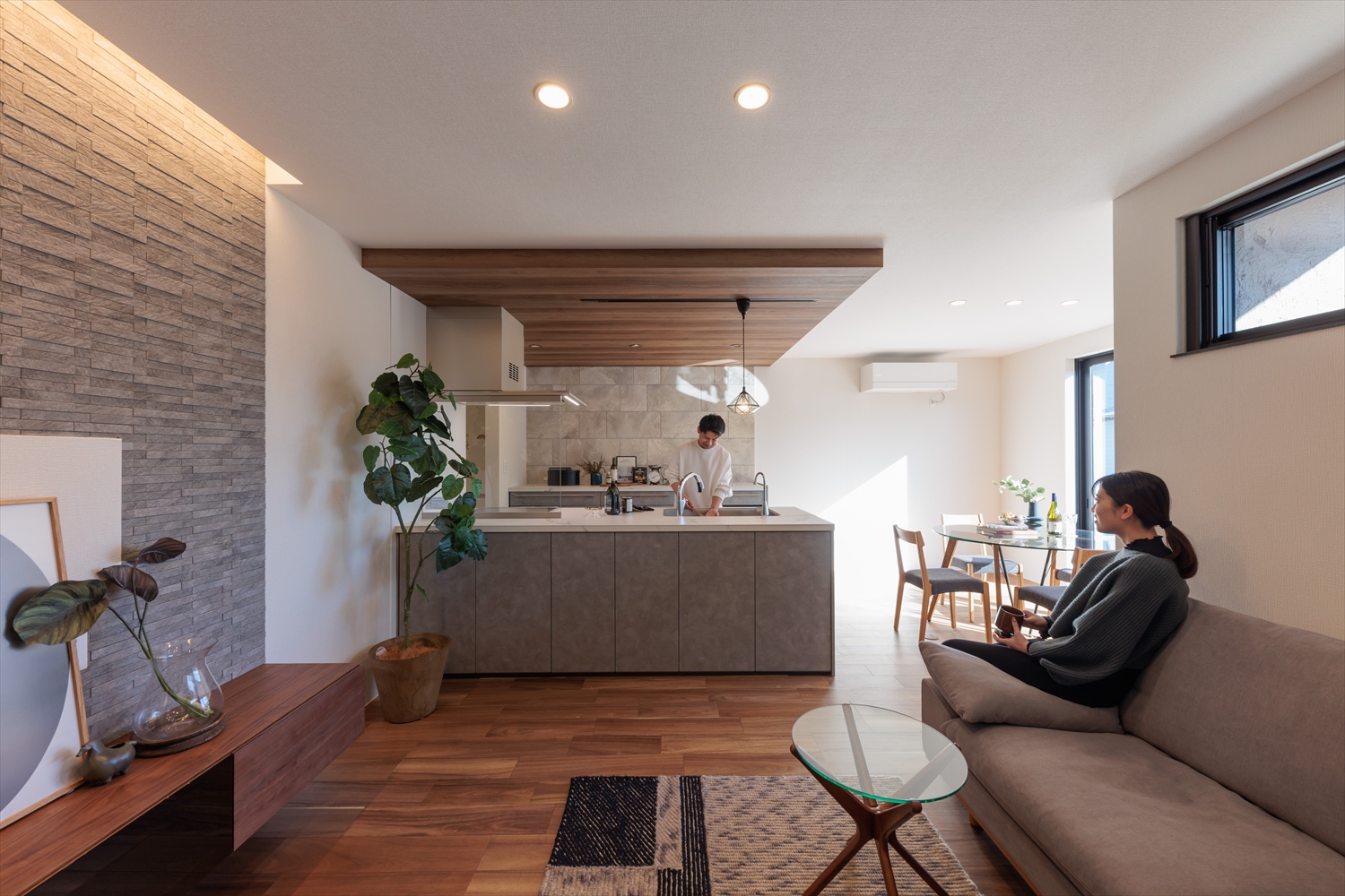 2階リビングのある、二世帯で住む暮らし｜福井県鯖江市注文住宅