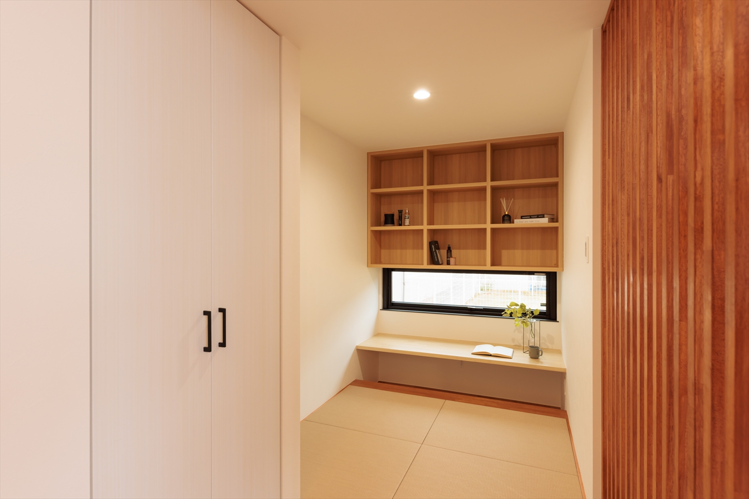 平屋ガレージハウス　プライバシーと開放感を両立する間取り設計｜福井県鯖江市注文住宅