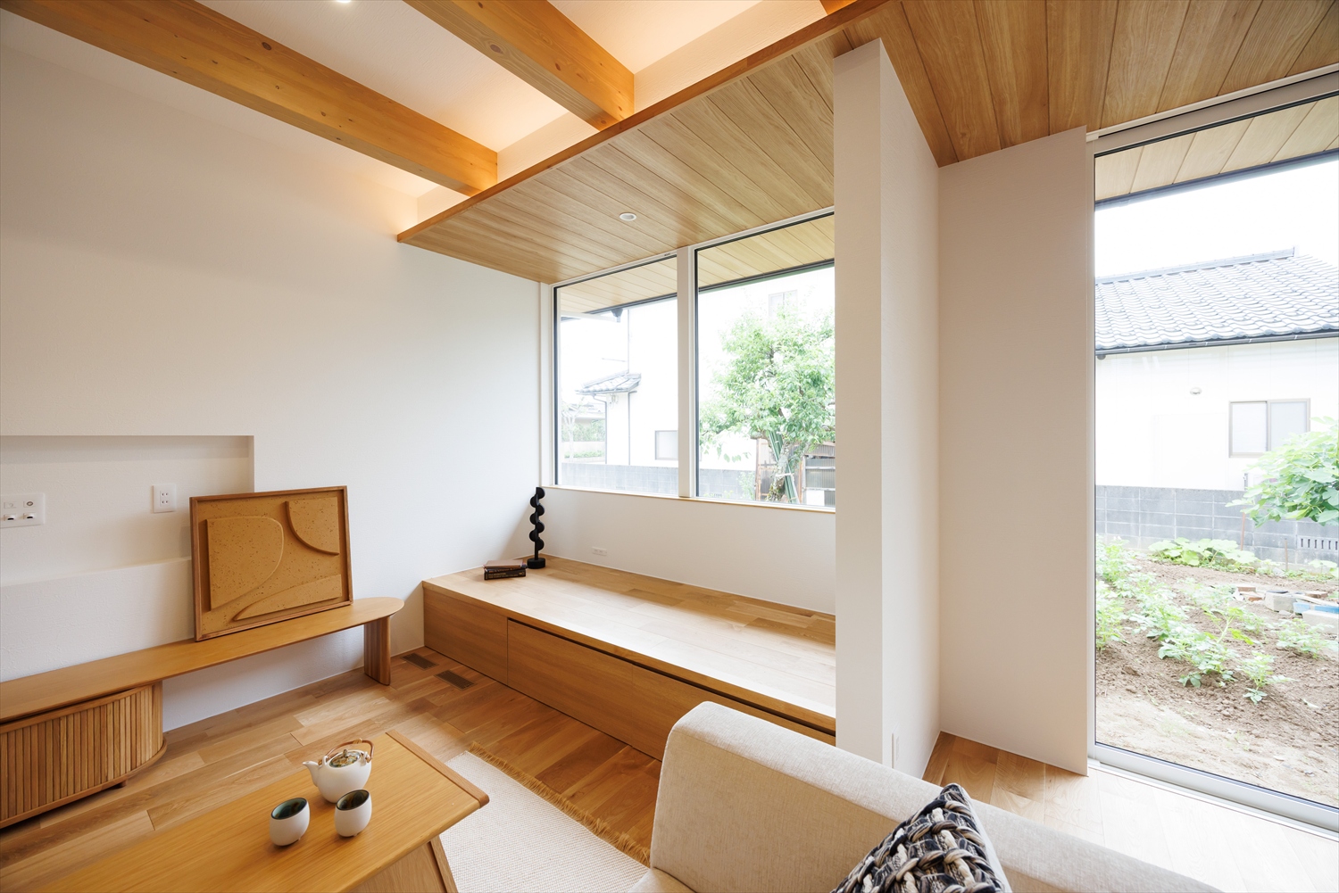 心地いい居場所を散りばめた、ジャパンディな平屋｜石川県野々市市注文住宅